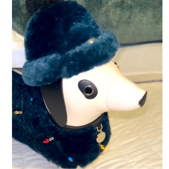 Kate spade Claude Christmas dachshund crossbody bag collectible K9365 nwt - Picture 8 of 15